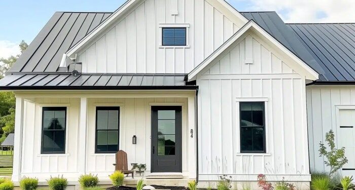 25+ White Board and Batten Exteriors That Prove Minimalism is the New ...